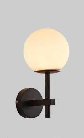 AuroraSphere Wall Light – Nordic Glass Globe LED Wall Lamp | Modern Ambient Lighting for Bedrooms & Bathrooms