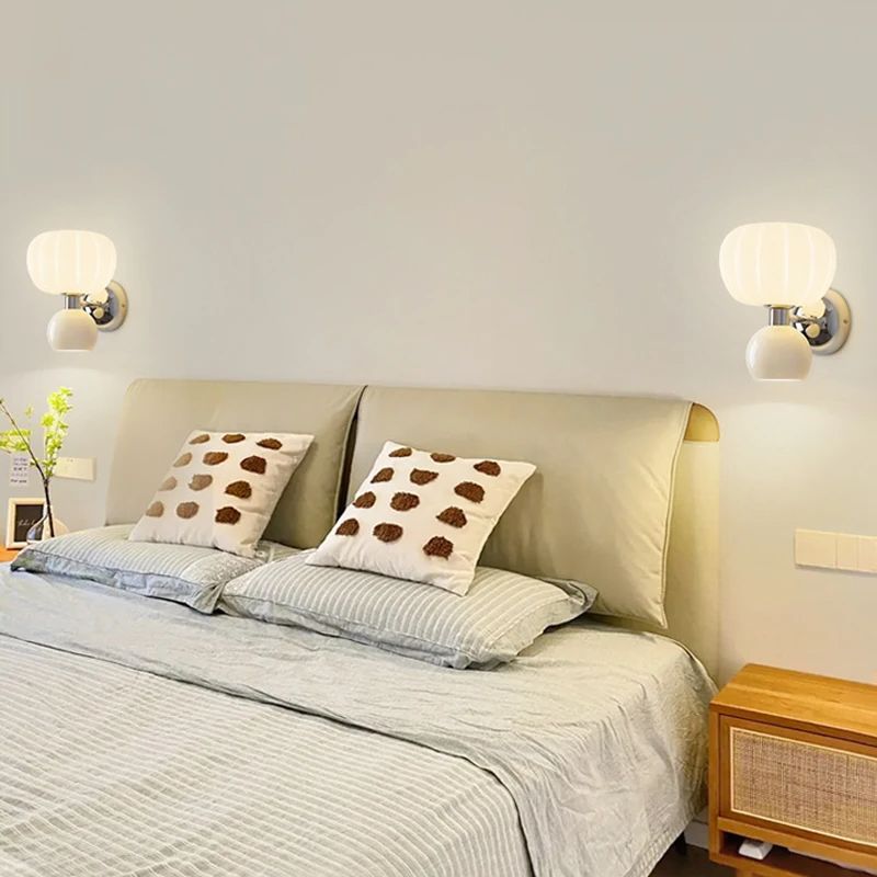 Moderne Led Wandlampen Creme-Leuchtezauber