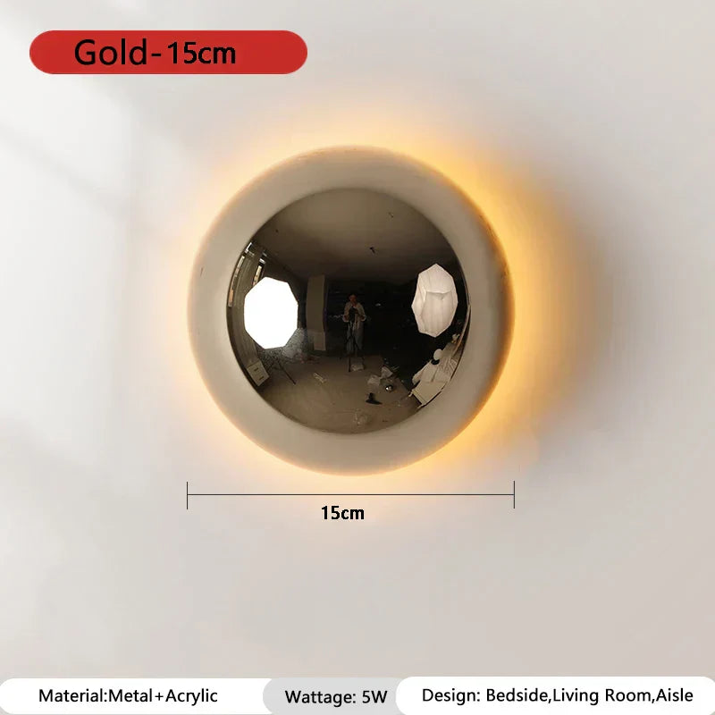 Orvello Round Wall Light – Bauhaus LED Wall Lamp | Modern Up & Down Ambient Lighting
