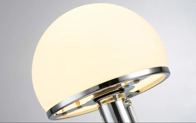 Luméhaus Table Lamp – Nordic Glass & Chrome Designer Lamp | Modern Ambient Lighting for Elegant Interiors