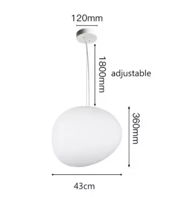 Frosted Glass Pendant Light – Minimalist Designer Ceiling Lamp | Modern Ambient Interior Lighting