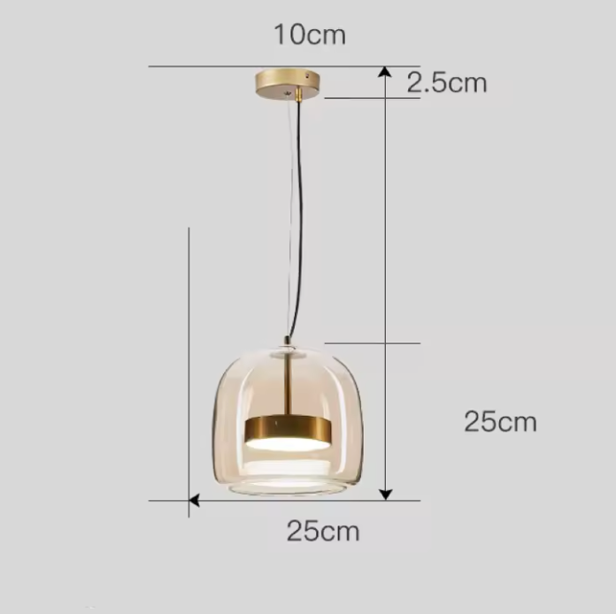 Hotel Glass Pendant Light – Luxury Glass Hanging Lamp | Elegant Contemporary Ceiling Lighting