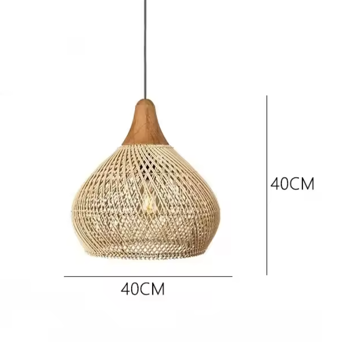 BaliWeave Pendant Light – Handwoven Rattan Ceiling Lamp | Southeast Asian Natural Lighting
