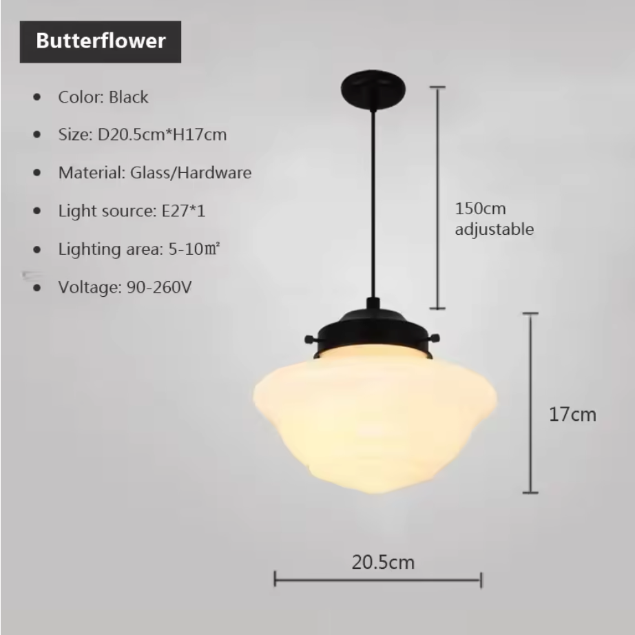 Aurelia Globe Pendant Light – Mid-Century Glass Ceiling Lamp | Art Deco Statement Lighting
