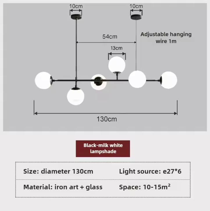 Orb Glass Globe Pendant Light – Modern Multi-Globe Hanging Lamp