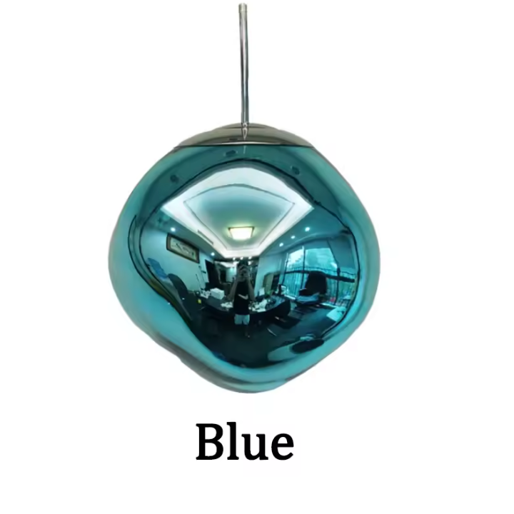 Dynamic Acrylic Pendant Light – Modern Metallic Hanging Lamp | Contemporary Statement Lighting for Dining Spaces