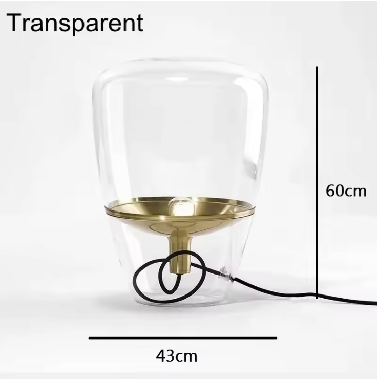 AuroraGlow – Nordic Designer Glass Table Lamp