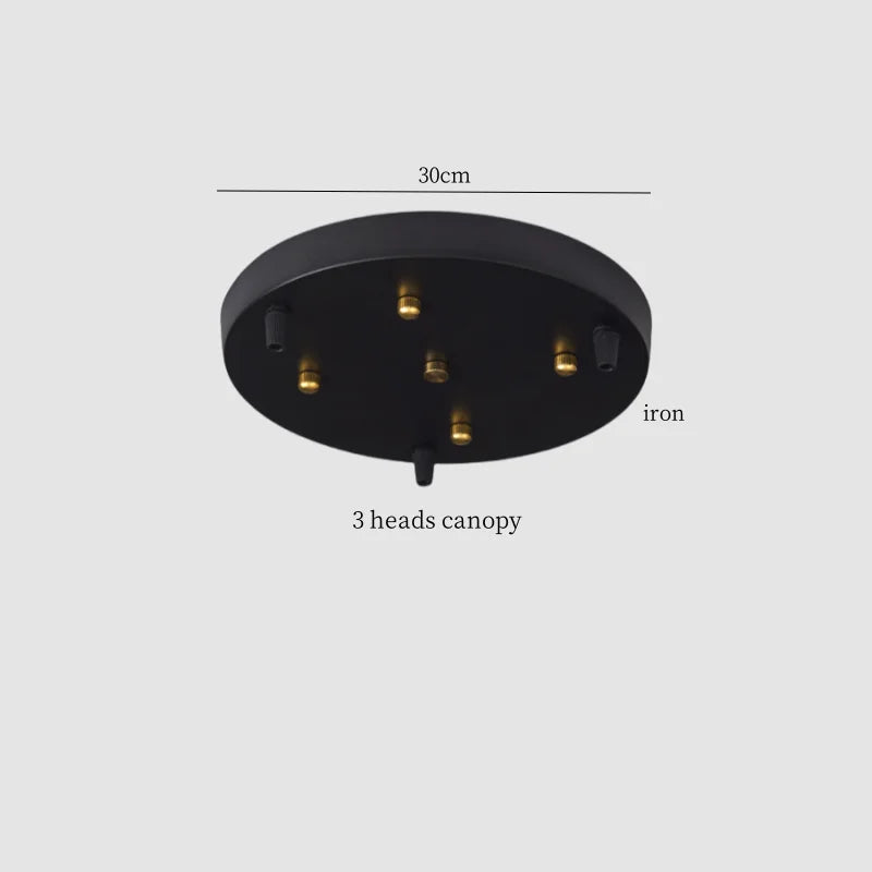Marble Pendant Light with Iron Finish – Modern Nordic LED Ceiling Lamp | Luxury Contemporary Lighting