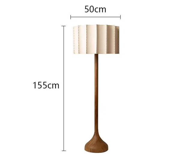 HikariWood Floor Lamp – Wabi-Sabi Wooden Standing Light | Japandi Ambient LED Lighting for Modern Interiors