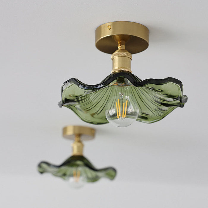 Fiora Bloom Ceiling Light – Sculptural Hibiscus Glass Ceiling Lamp | Elegant Floral Lighting for Refined Interiors