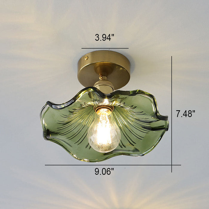 Fiora Bloom Ceiling Light – Sculptural Hibiscus Glass Ceiling Lamp | Elegant Floral Lighting for Refined Interiors