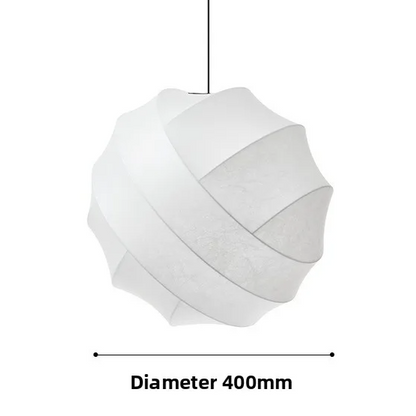 SereneSilk Pendant Light – Wabi-Sabi Silk Ceiling Lamp | Japanese Minimalist Lighting for Elegant Interiors