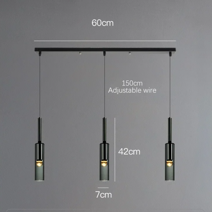 Obsidian Orb Pendant Light – Minimalist Glass Ceiling Lamp | Nordic LED Hanging Light for Contemporary Interiors