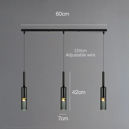 Obsidian Orb Pendant Light – Minimalist Glass Ceiling Lamp | Nordic LED Hanging Light for Contemporary Interiors