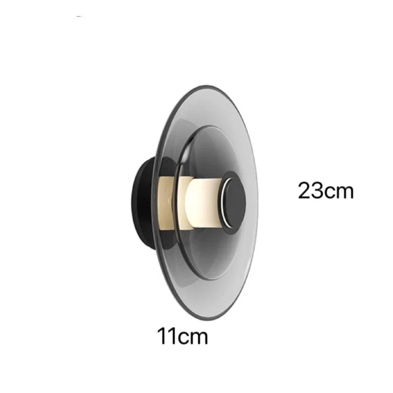 Eloria Glass Wall Light – Nordic LED Wall Lamp | Modern Ambient Lighting for Sophisticated Interiors