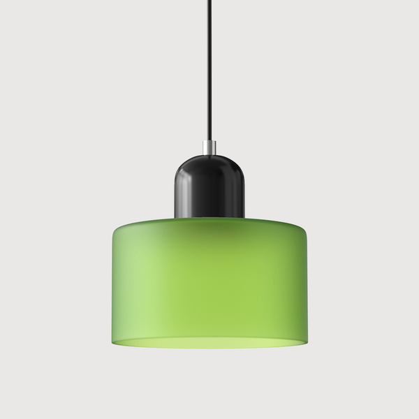 Kreative Bauhaus-Hängelampe aus Glas-Leuchtezauber