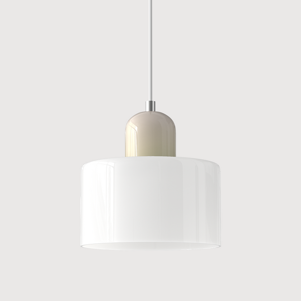 Kreative Bauhaus-Hängelampe aus Glas-Leuchtezauber