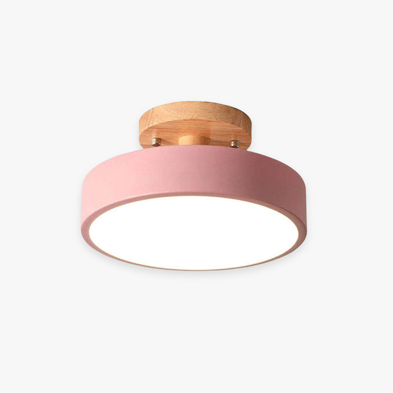 Moderne LED-Deckenleuchte aus Holz-Leuchtezauber
