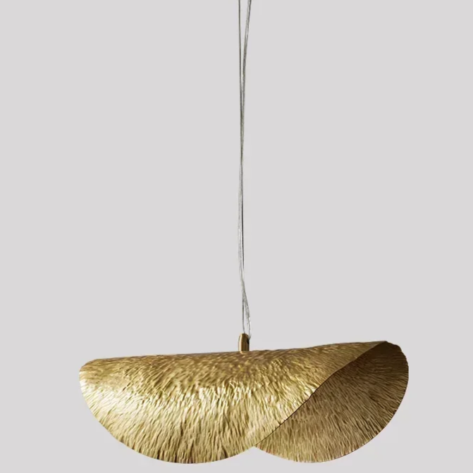 Gold Lotus Pendant Light – Vintage Zen Ceiling Lamp | Luxury Ambient Hanging Lighting