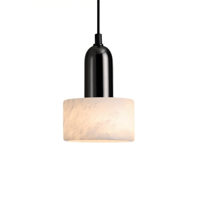 Marble Pendant Light with Iron Finish – Modern Nordic LED Ceiling Lamp | Luxury Contemporary Lighting