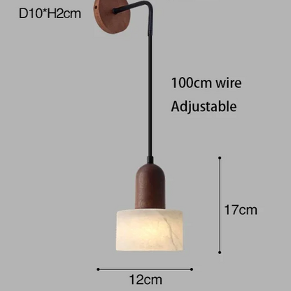 Auralith Marble Pendant Light – Wabi-Sabi Jade Stone Ceiling Lamp | Luxury LED Lighting for Refined Interiors