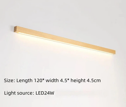 Japanese Wood Wall Light – Minimalist LED Wall Lamp | Up & Down Ambient Lighting | Japandi Interior Feature