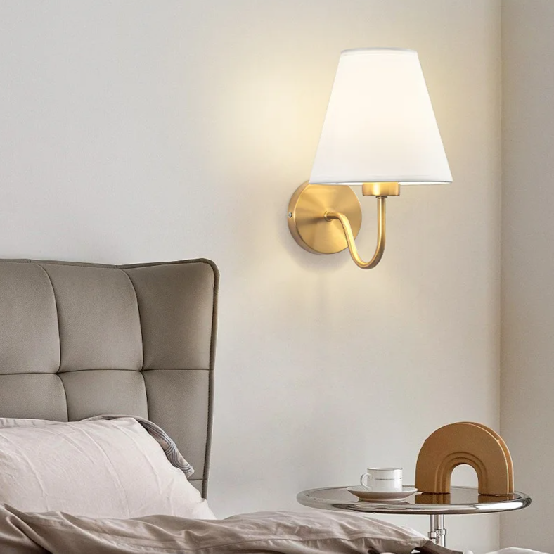 Aureva Fabric Wall Light – Nordic Wall Lamp | Soft Ambient Lighting for Elegant Modern Interiors
