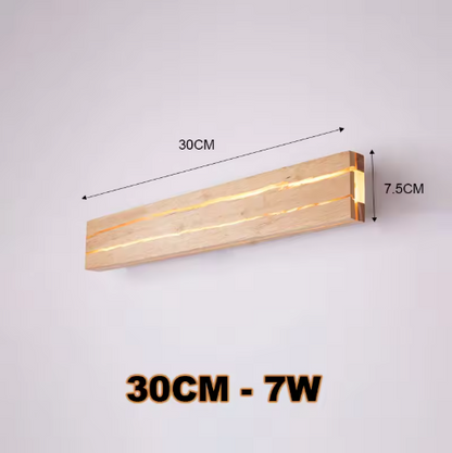 TimberCrevice LED Wall Light – Sculptural Wood Effect Sconce | Contemporary Organic Accent Lighting