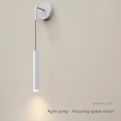 Modern Aluminium LED Wall Light – Minimalist Bedside Reading Sconce | Contemporary Ambient Lighting