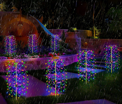 SolFeuer Solar LED Firework Lights – Waterproof Outdoor Garden Lighting for Patios, Balconies & Festive Decorations