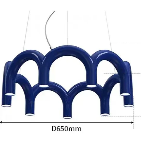 Sculptural U-Shaped LED Ceiling Light – Modern Designer Chandelier | Luxury Architectural Lighting