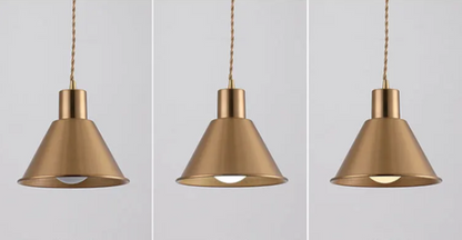 Gold Nordic Pendant Light – Modern LED Hanging Lamp | Scandinavian Luxury Interior Lighting