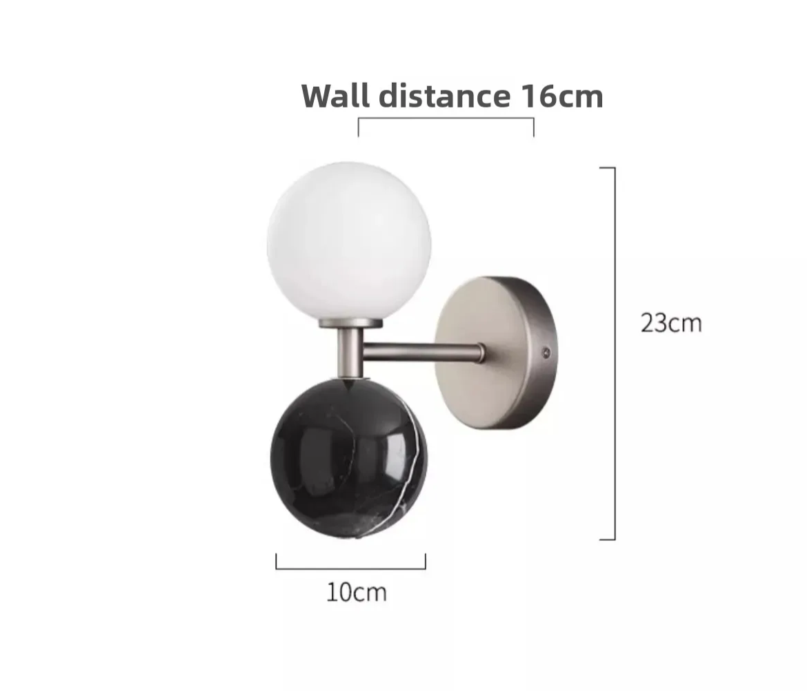 Aurastone Marble Wall Light – Luxury Nordic LED Wall Lamp | Contemporary Ambient Lighting for Elegant Interiors