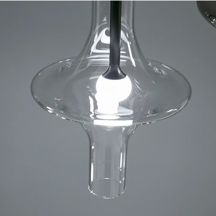 Aureline Glass Pendant Light – Luxury Nordic LED Hanging Lamp | Modern Designer Lighting for Elegant Interiors