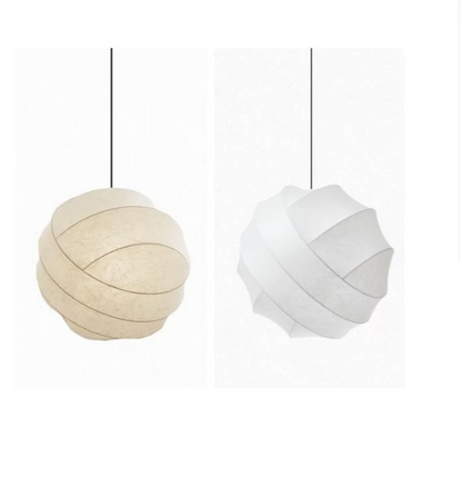 Wabi Sabi Paper Pendant Light – Handcrafted Japanese Ceiling Lamp | Soft Ambient Lighting | Timeless Zen-Inspired Design