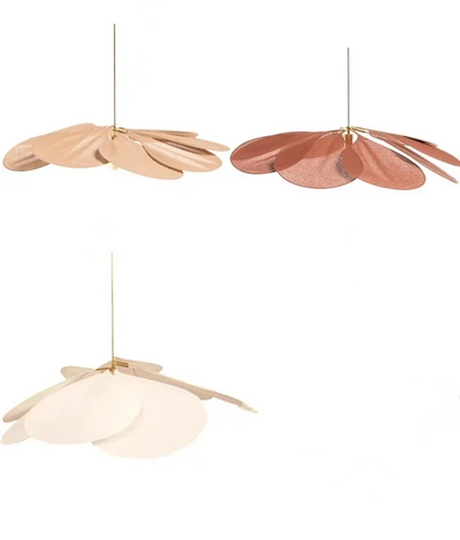 Floral Fabric Pendant Light – Designer E27 Ceiling Lamp | Artistic Ambient Lighting | Contemporary Statement Feature