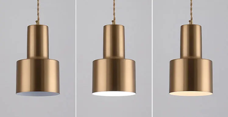 Gold Nordic Pendant Light – Modern LED Hanging Lamp | Scandinavian Luxury Interior Lighting