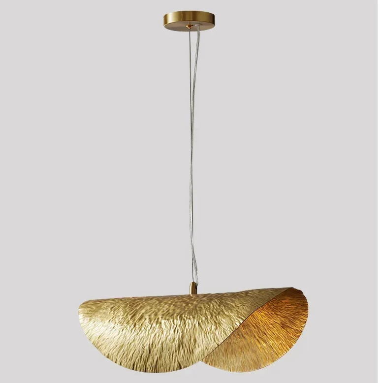 Gold Lotus Pendant Light – Vintage Zen Ceiling Lamp | Luxury Ambient Hanging Lighting