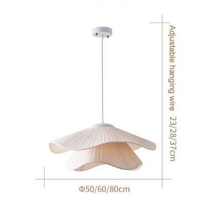 Nordic Linen Pendant Light – Scandinavian Fabric Ceiling Lamp | Soft Ambient Lighting | Japandi Interior Elegance