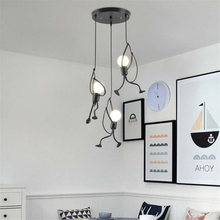 Funkylight | Retro-Wandleuchte Iron Man-Leuchtezauber