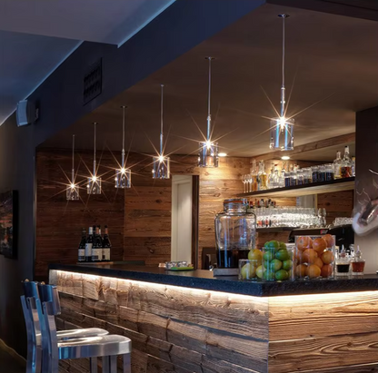 Milano Glass Pendant Light – Luxury LED Chandelier | Contemporary Italian Designer Lighting | Elegant Interior Centrepiece