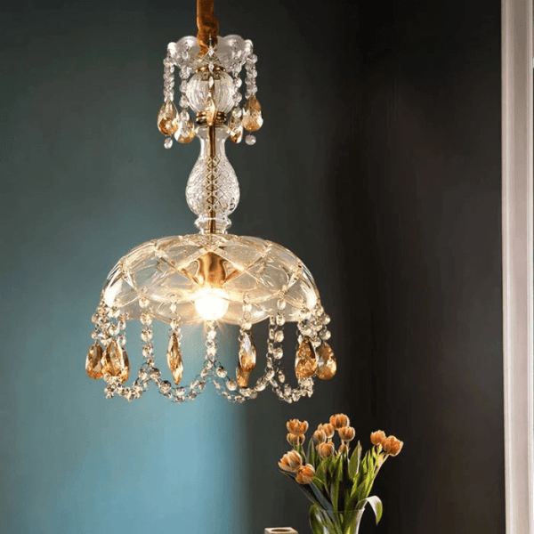 Luxus-Kristall-Kronleuchter-Design-Hängelampe-Leuchtezauber
