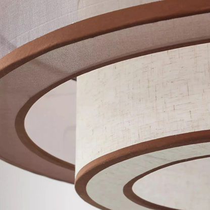 Veloura Silk Pendant Light – Luxury Beige Hanging Ceiling Lamp | Soft Ambient Lighting for Modern Interiors