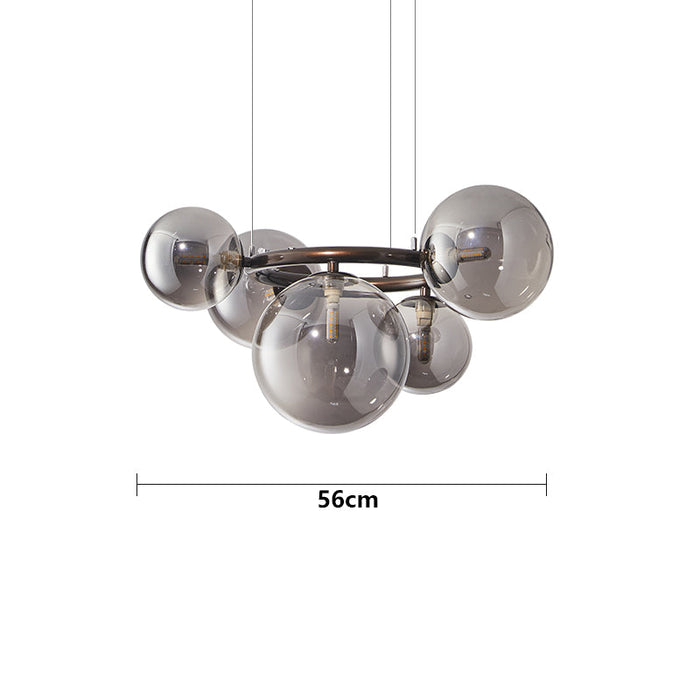 HaloRinga Pendant Light – Scandinavian LED Ring Chandelier | Modern Dimmable Ceiling Lamp for Dining & Living Spaces