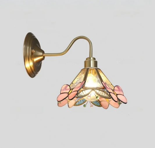 Nordique Glass Wall Light – Scandinavian Brass Sconce | Clear Glass Ambient Lighting | Contemporary Interior Elegance