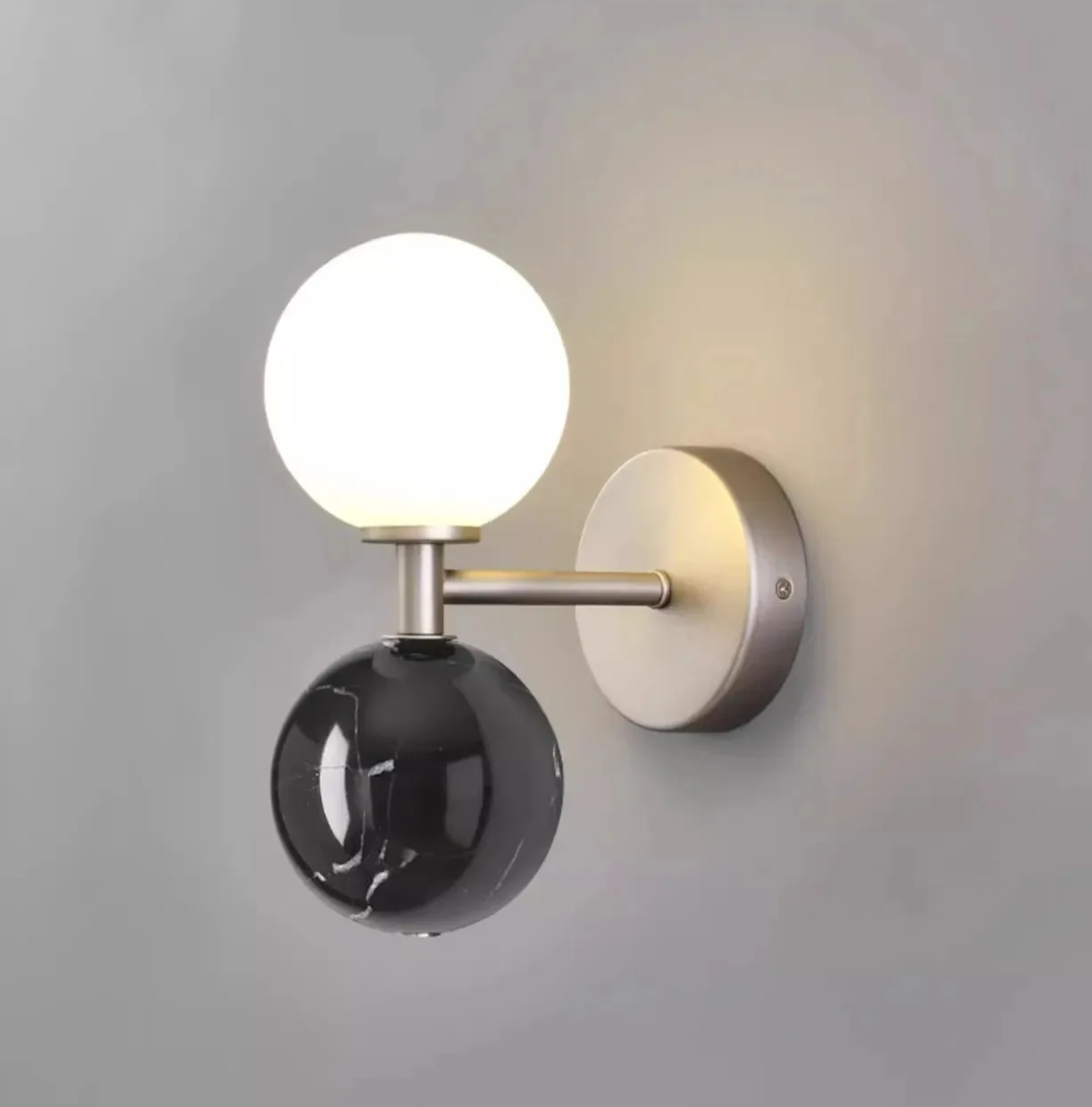 Aurastone Marble Wall Light – Luxury Nordic LED Wall Lamp | Contemporary Ambient Lighting for Elegant Interiors