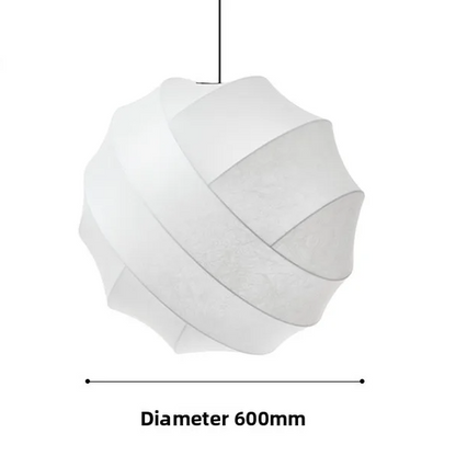SereneSilk Pendant Light – Wabi-Sabi Silk Ceiling Lamp | Japanese Minimalist Lighting for Elegant Interiors