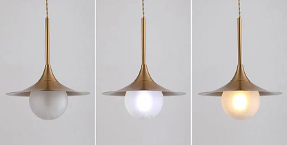 Gold Nordic Pendant Light – Modern LED Hanging Lamp | Scandinavian Luxury Interior Lighting
