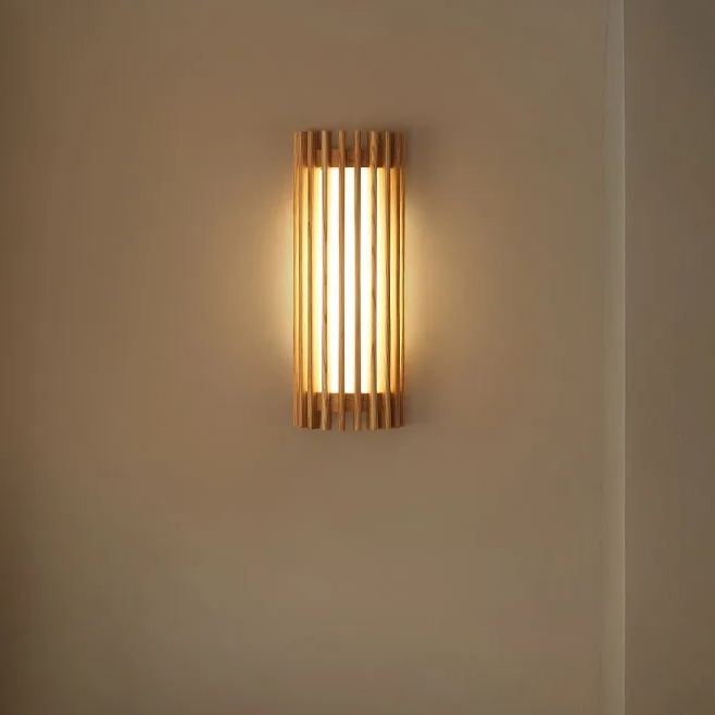Kiyora Walnut Wall Light – Japanese Wabi-Sabi LED Wall Lamp | Warm Ambient Lighting for Modern Interiors