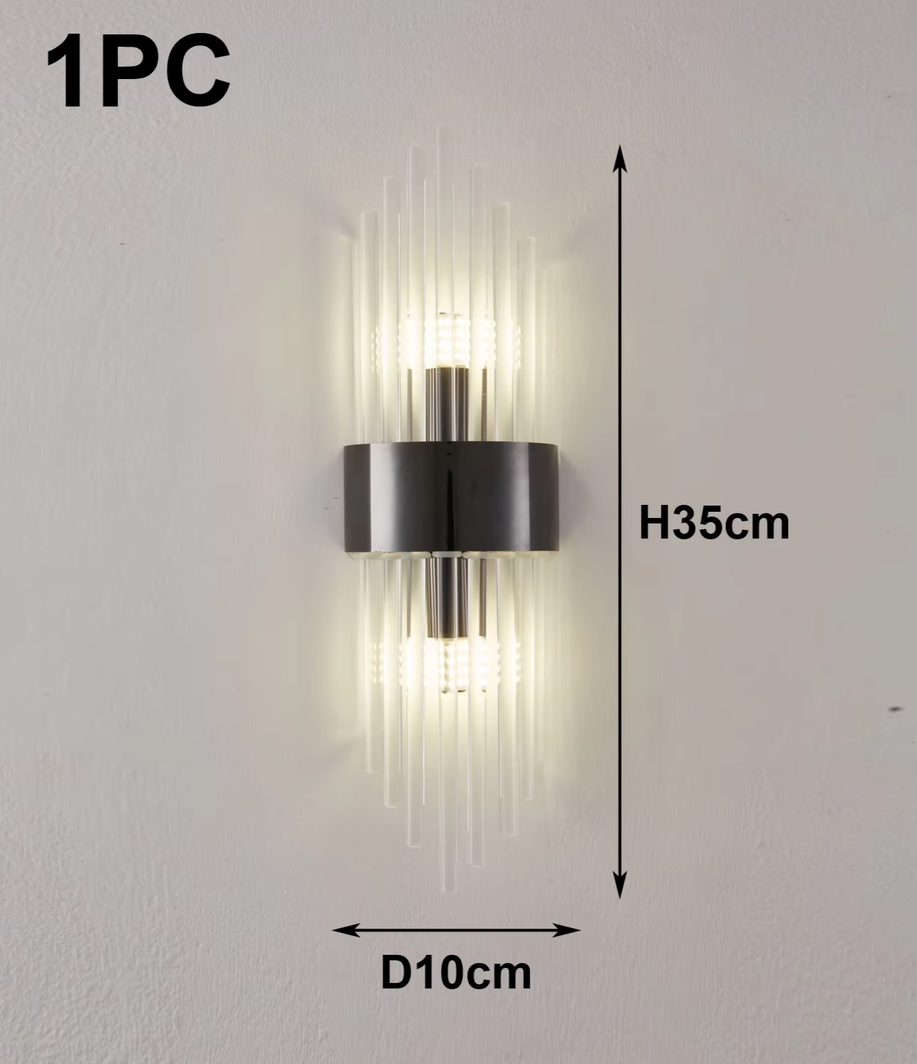LUXARÉ CrystalLine Wandlamp-Leuchtezauber